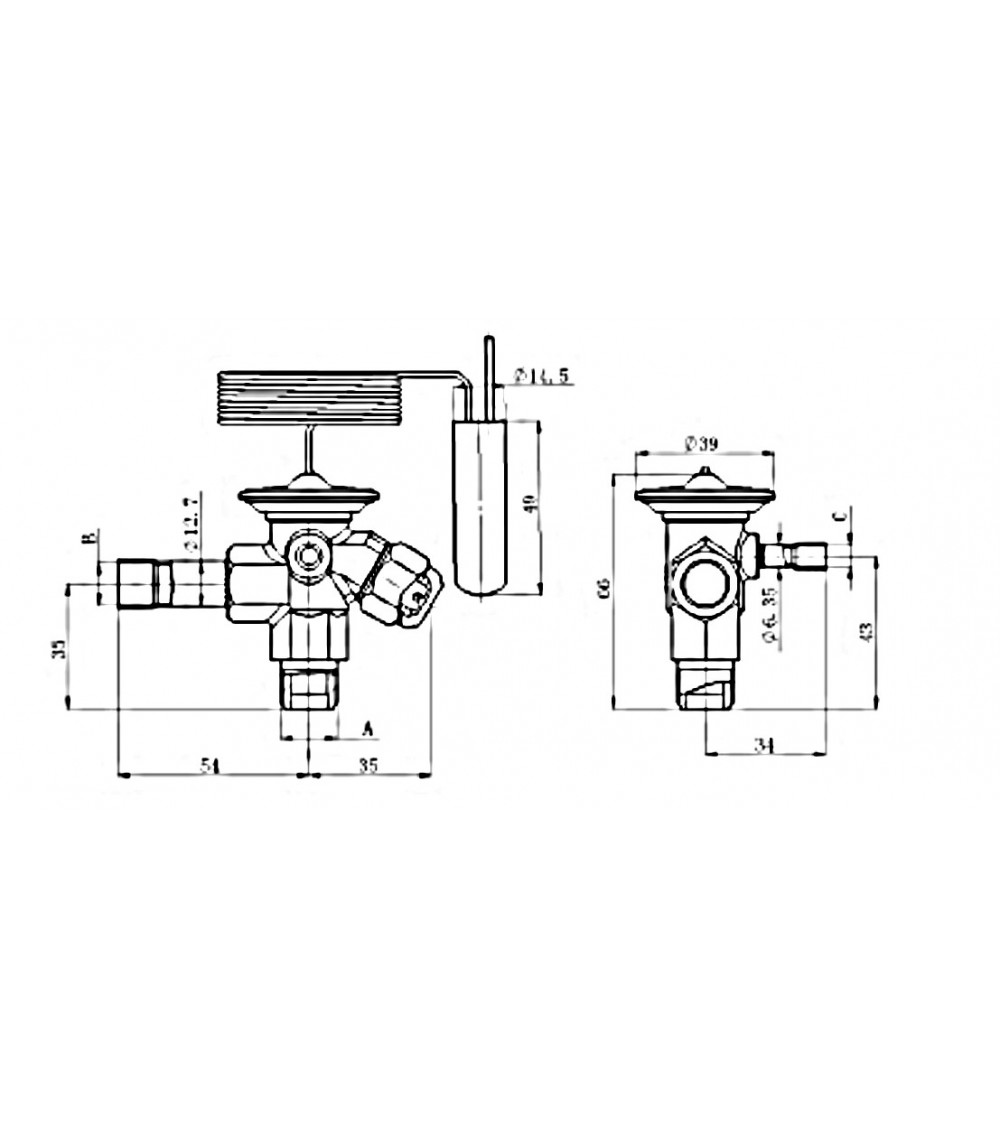 RFKH04E-2.9-17  VALV. TERM. EQ.EST. ODS R134