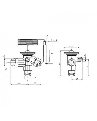 RFKH04E-2.9-19  VALV. TERM. EQ.EST. R134