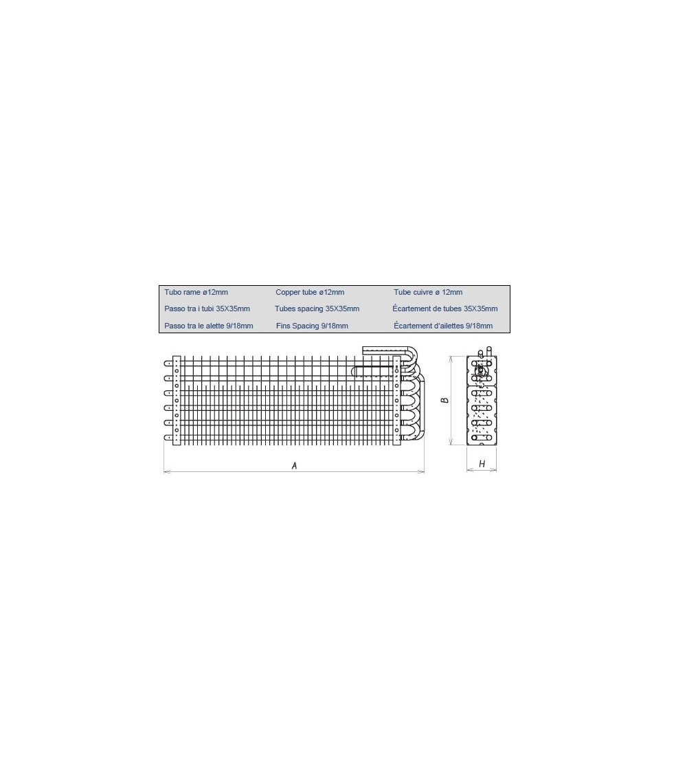 VR 50101      EVAPORATORE  PERVETRINA STATICO