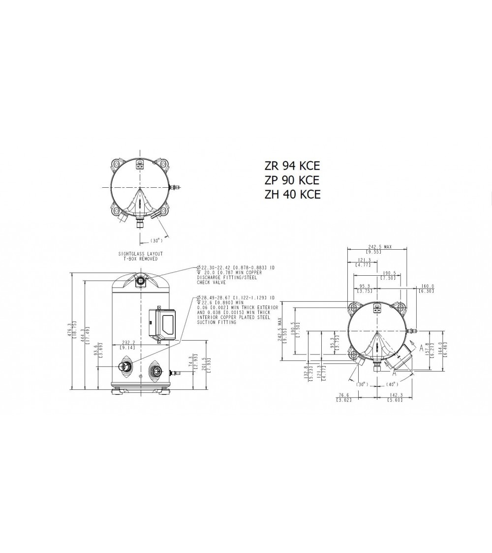 DWM ZP90KCETFD455   COMPRESSORE 