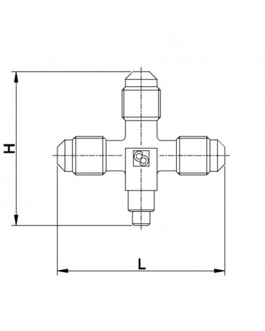 8382/X01      CROCE C/ATTACCO CARICA 1/4SAE 1/4SAE 1/4SAE  X 7MM.