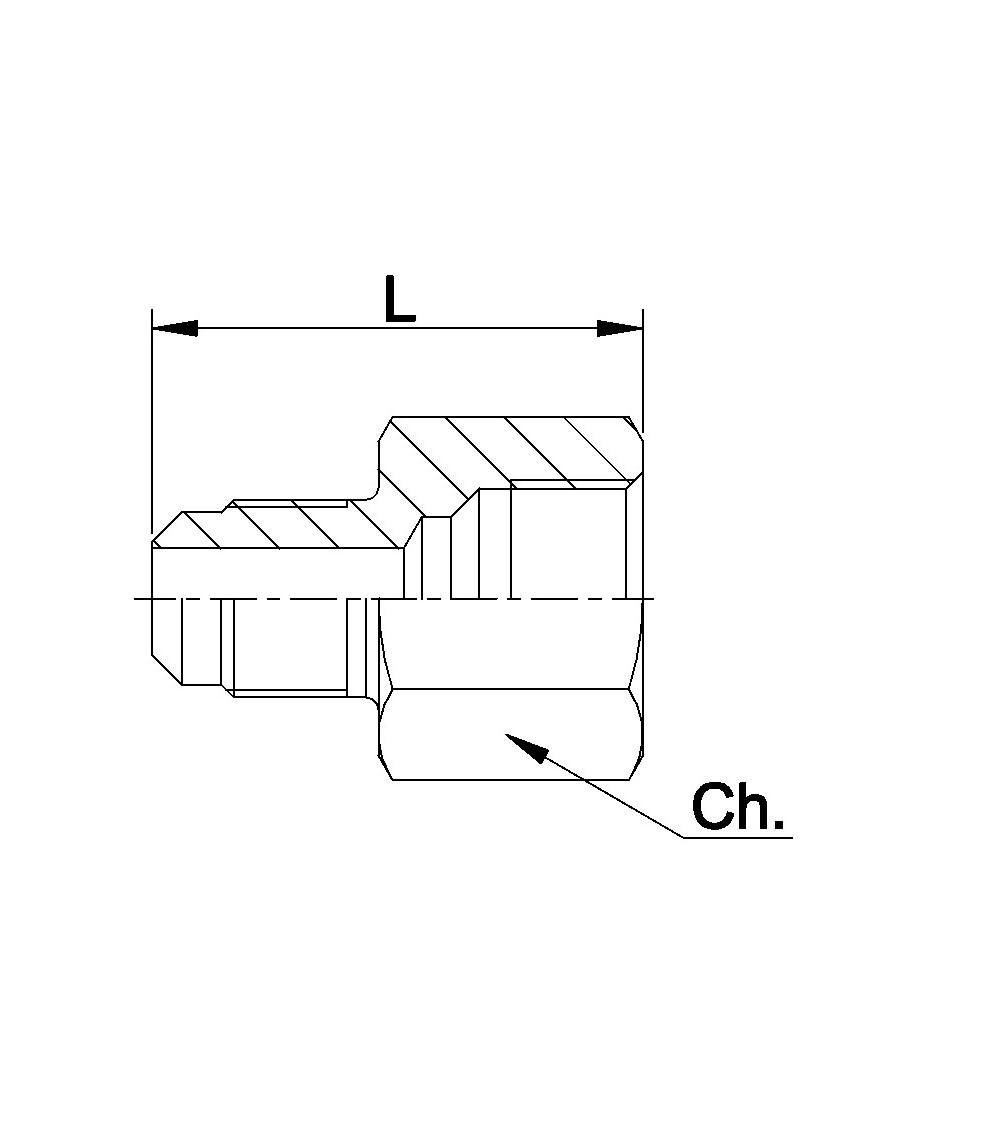 7150/X27  RIDUZIONE 1/4SAE F.X1/4NPT M. MASCHIO RIDOTTO