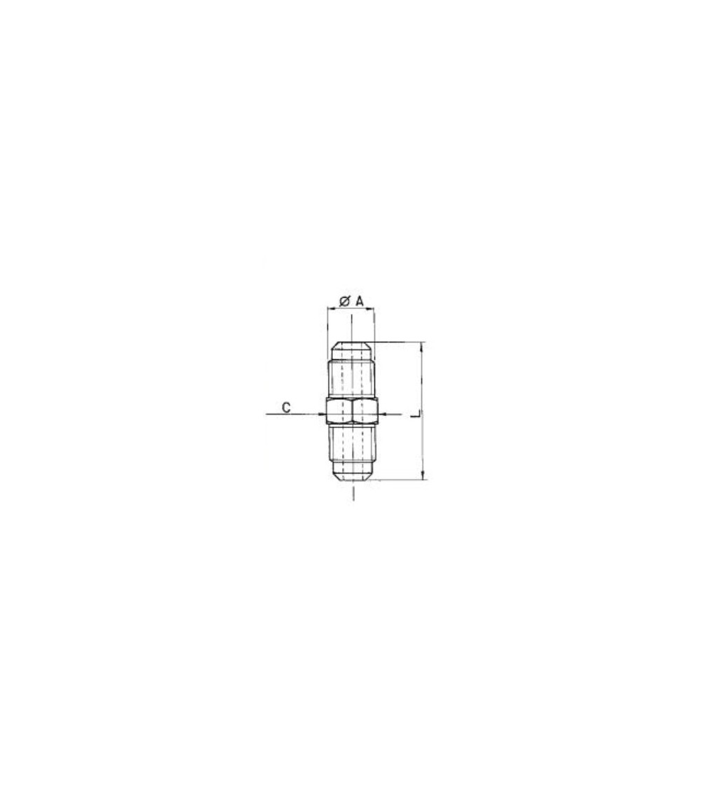 U2-4K  PZ.10        GIUNTO  1/4X1/4  SAE 