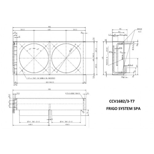 CCV 1682/3-T7   CONDENSATORE 2X350 ERP D84262 REV.1/16